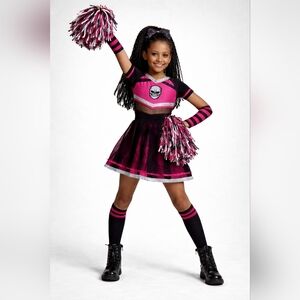Spooktacular Creations Cheerleader Costume Girls L 10/12 NEW